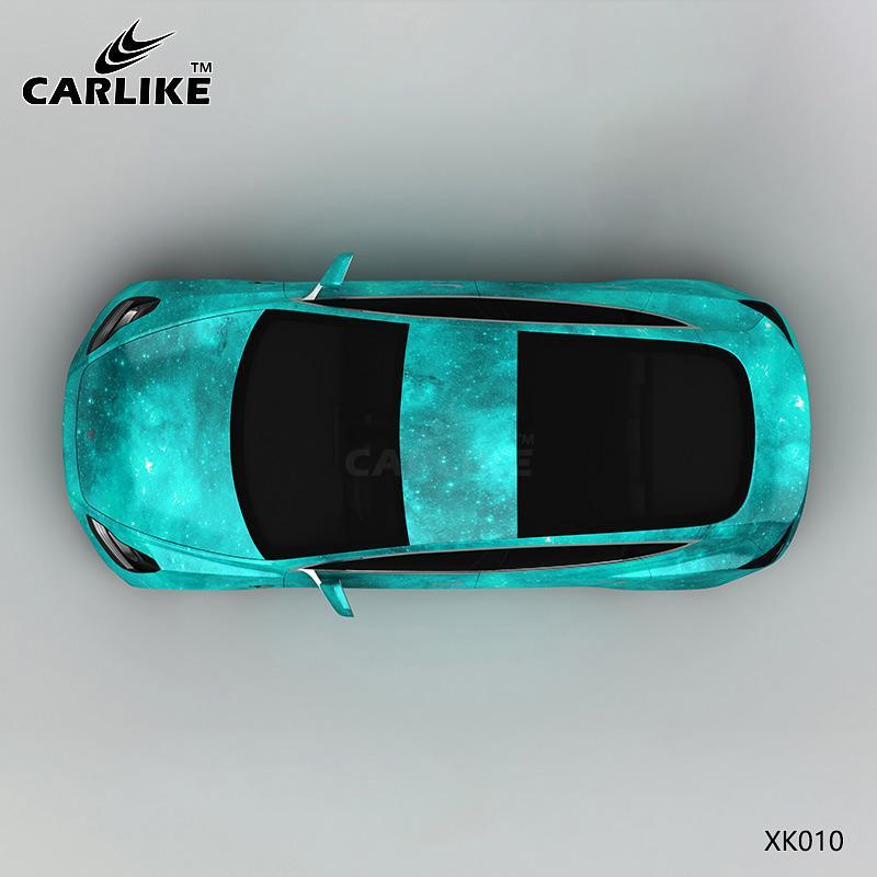 CARLIKE CL-XK010 Pattern Green Starry Sky High-precision Printing Customized Car Vinyl Wrap - CARLIKE WRAP