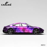 CARLIKE CL-XK012 Pattern Purple Pink Starry Sky High-precision Printing Customized Car Vinyl Wrap - CARLIKE WRAP