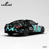 CARLIKE CL-ZS001 Pattern Gradual Splash Ink Battle Damage High-precision Printing Customized Car Vinyl Wrap - CARLIKE WRAP