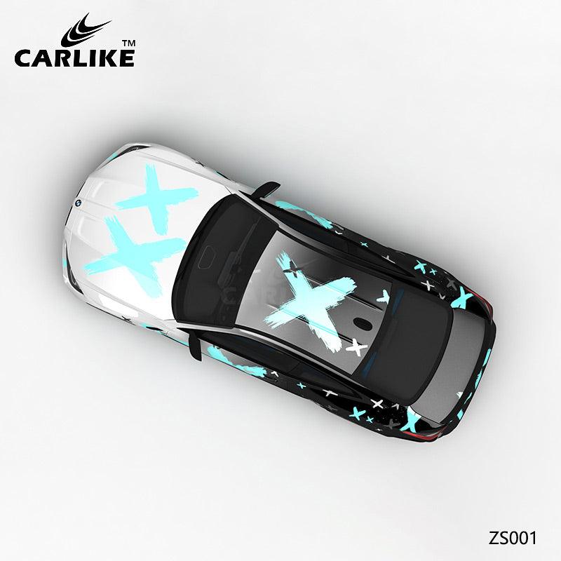 CARLIKE CL-ZS001 Pattern Gradual Splash Ink Battle Damage High-precision Printing Customized Car Vinyl Wrap CARLIKE Car Wrapping Vinyl